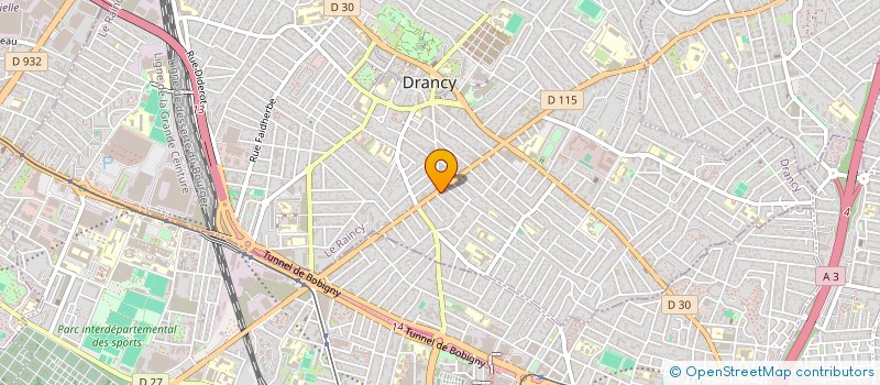 localisation de l'entreprise MONSIEUR FABRICE L EMPLATRE  DRANCY