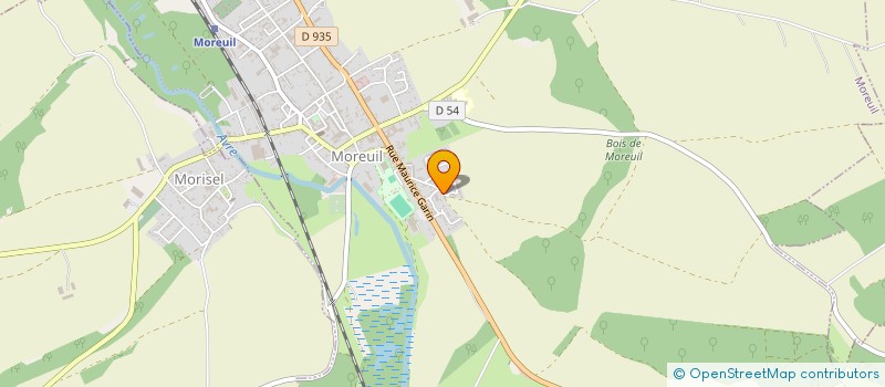 localisation de l'entreprise MONSIEUR FABRICE L HOSTETTE  MOREUIL