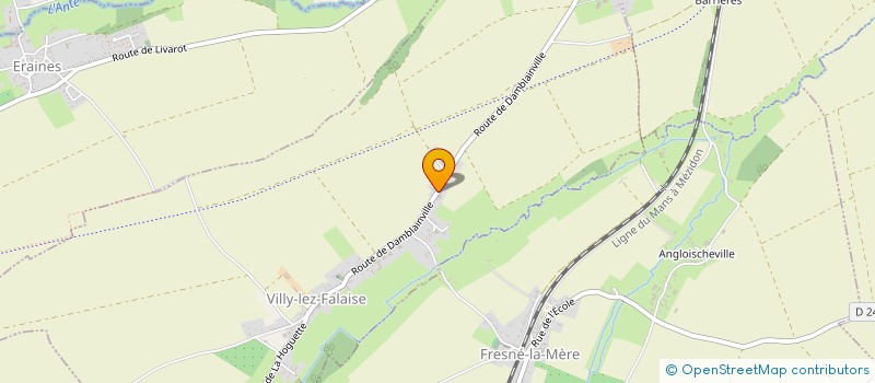 localisation de l'entreprise MONSIEUR FABRICE LABBE  VILLY-LEZ-FALAISE