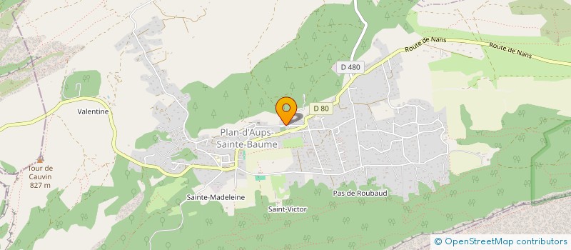 localisation de l'entreprise MONSIEUR FABRICE LABONNE  PLAN D'AUPS SAINTE BAUME