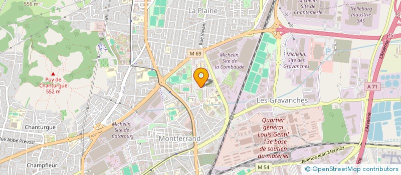 localisation de l'entreprise MONSIEUR FABRICE LAFARGE  CLERMONT-FERRAND