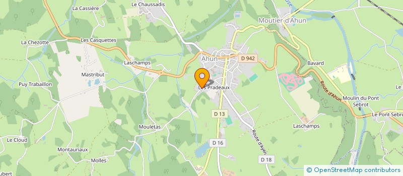 localisation de l'entreprise MONSIEUR FABRICE LAFARGE à AHUN