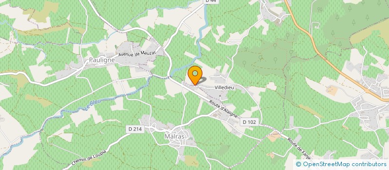 localisation de l'entreprise MONSIEUR FABRICE LAFFONT à GAJA-ET-VILLEDIEU