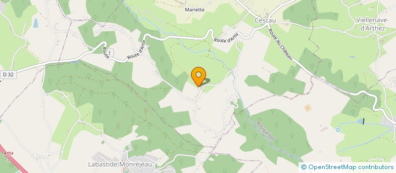 localisation de l'entreprise MONSIEUR FABRICE LAGOIN  CESCAU