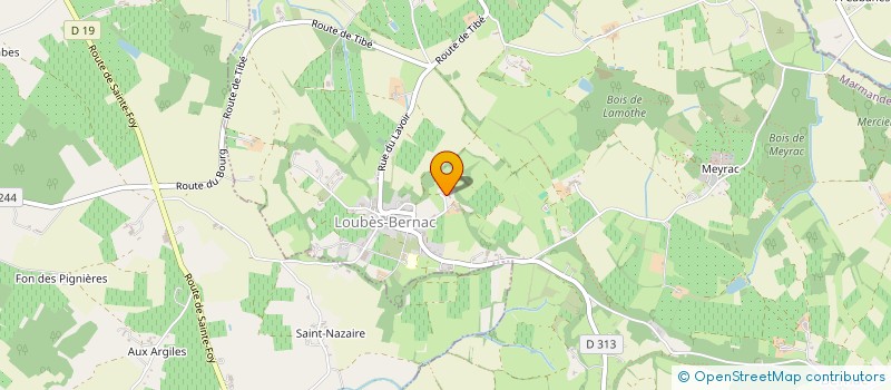localisation de l'entreprise MONSIEUR FABRICE LAGROYE  LOUBES-BERNAC
