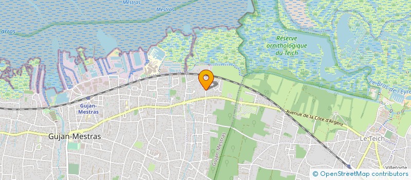 localisation de l'entreprise MONSIEUR FABRICE LALANDE  GUJAN-MESTRAS