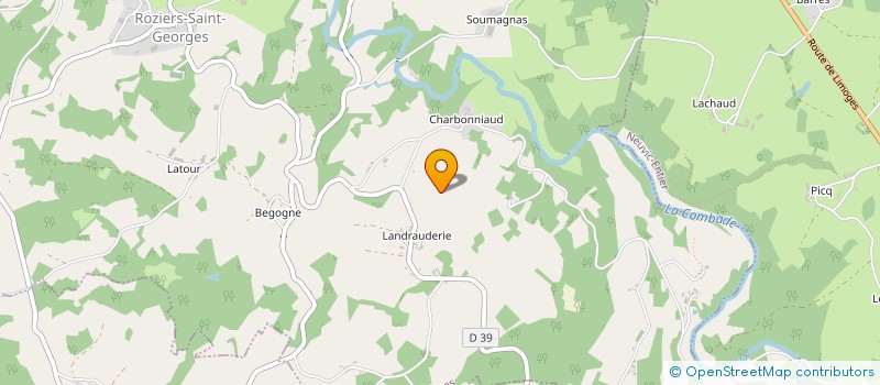 localisation de l'entreprise MONSIEUR FABRICE LAMARGUE à ROZIERS-SAINT-GEORGES