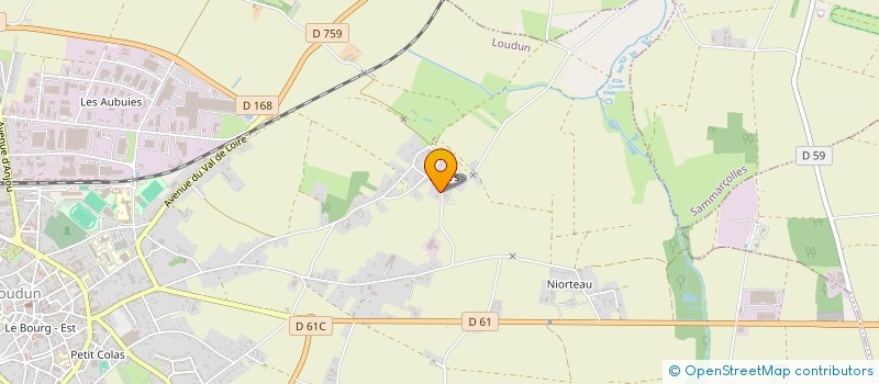 localisation de l'entreprise MONSIEUR FABRICE LAMBERT  LOUDUN