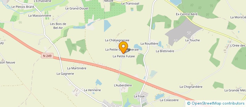 localisation de l'entreprise MONSIEUR FABRICE LANGEVIN  SEVREMOINE