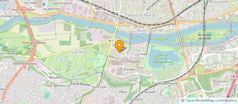 localisation de l'entreprise MONSIEUR FABRICE LANGEVINE  TOURS