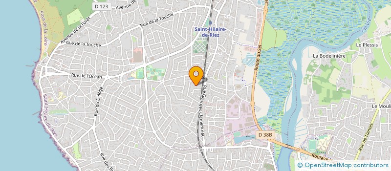 localisation de l'entreprise MONSIEUR FABRICE LANGLET  SAINT-HILAIRE-DE-RIEZ