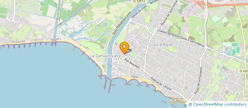 localisation de l'entreprise MONSIEUR FABRICE LANOIX à AGDE