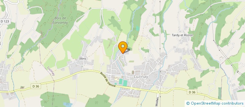 localisation de l'entreprise MONSIEUR FABRICE LAPRAND  LUZINAY