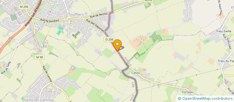 localisation de l'entreprise MONSIEUR FABRICE LARCIN  TOUFFLERS