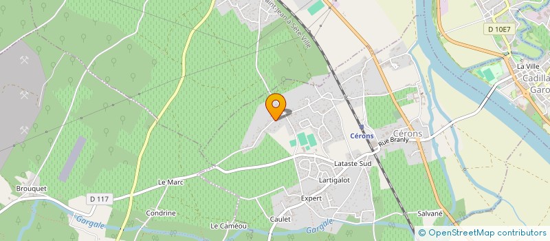 localisation de l'entreprise MONSIEUR FABRICE LARDEAU  CERONS