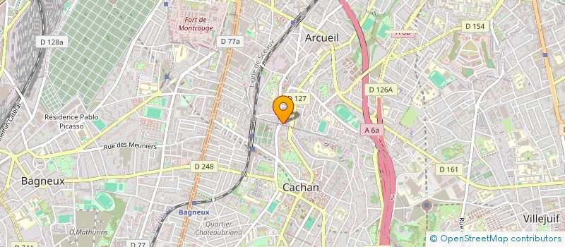 localisation de l'entreprise MONSIEUR FABRICE LARDOUX  ARCUEIL