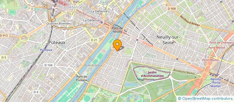 localisation de l'entreprise MONSIEUR FABRICE LARRERA DE MOREL à NEUILLY-SUR-SEINE