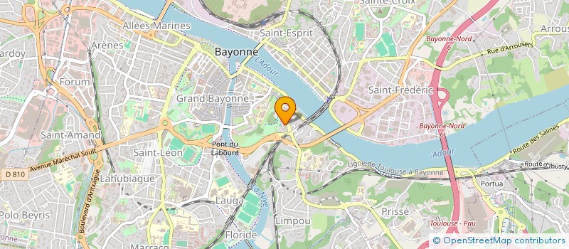localisation de l'entreprise MONSIEUR FABRICE LARROCHE  BAYONNE