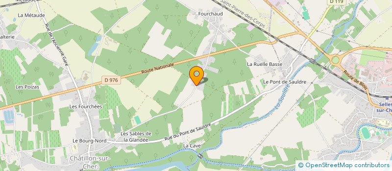 localisation de l'entreprise MONSIEUR FABRICE LATREILLE  CHATILLON SUR CHER