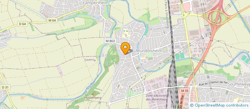 localisation de l'entreprise MONSIEUR FABRICE LAUNAY à MUNDOLSHEIM