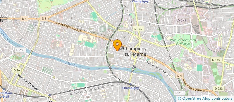localisation de l'entreprise MONSIEUR FABRICE LAURENT à CHAMPIGNY-SUR-MARNE