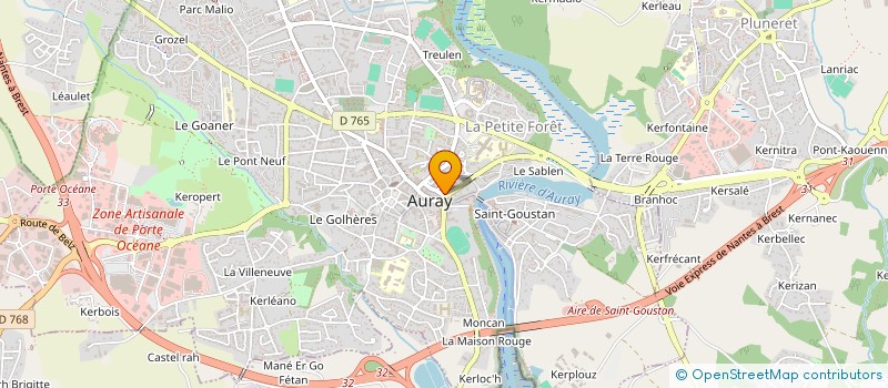 localisation de l'entreprise MONSIEUR FABRICE LAURENT à AURAY