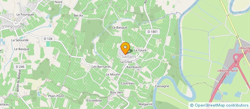 localisation de l'entreprise MONSIEUR FABRICE LAURET  SAINT-HILAIRE-DE-LA-NOAILLE