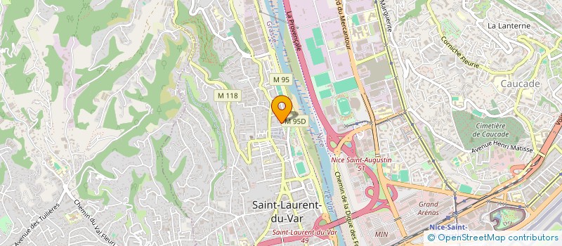 localisation de l'entreprise MONSIEUR FABRICE LAVAGNINI à SAINT-LAURENT-DU-VAR