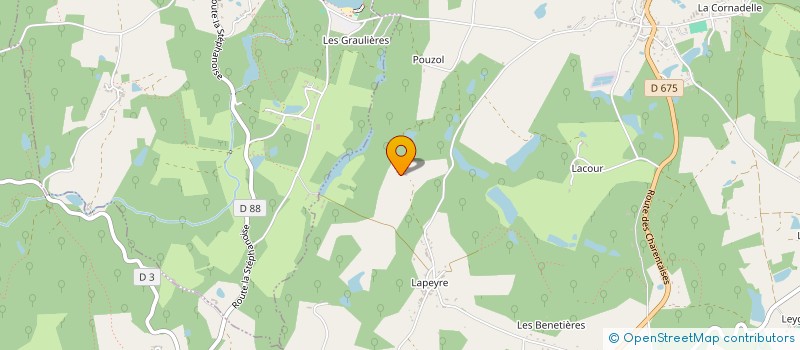 localisation de l'entreprise MONSIEUR FABRICE LAVOIX  AUGIGNAC