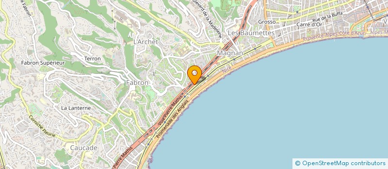 localisation de l'entreprise MONSIEUR FABRICE LE BARZIC à NICE