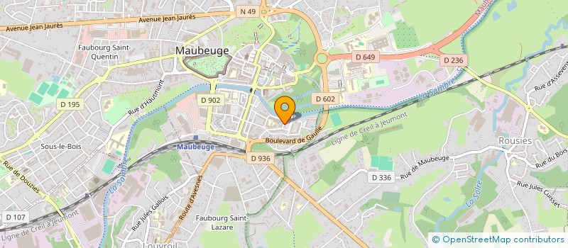 localisation de l'entreprise MONSIEUR FABRICE LE BONNIEC à MAUBEUGE