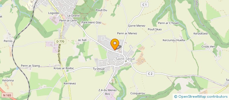 localisation de l'entreprise MONSIEUR FABRICE LE BORGNE  SAINT-SEGAL