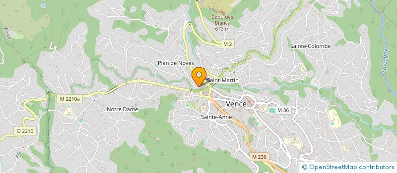 localisation de l'entreprise MONSIEUR FABRICE LE CALVEZ  VENCE