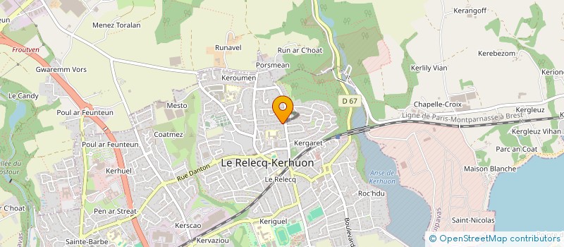 localisation de l'entreprise MONSIEUR FABRICE LE DONGE à LE RELECQ-KERHUON