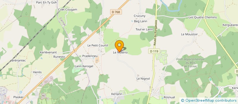 localisation de l'entreprise MONSIEUR FABRICE LE GARREC  CARNAC