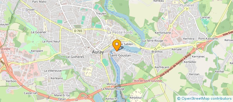 localisation de l'entreprise MONSIEUR FABRICE LE HENANFF à AURAY