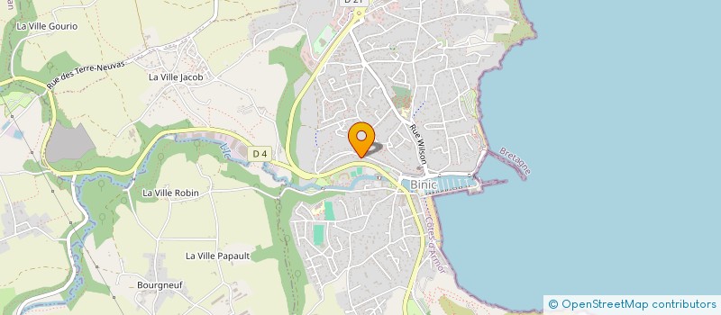 localisation de l'entreprise MONSIEUR FABRICE LE LEVRIER  BINIC-ETABLES-SUR-MER