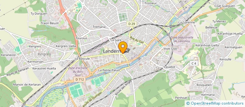 localisation de l'entreprise MONSIEUR FABRICE LE MARCHAND à LANDERNEAU