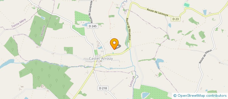 localisation de l'entreprise MONSIEUR FABRICE LE RUYET  CASTET-ARROUY
