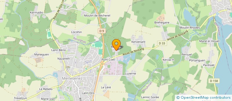 localisation de l'entreprise MONSIEUR FABRICE LE TIEC  MERLEVENEZ