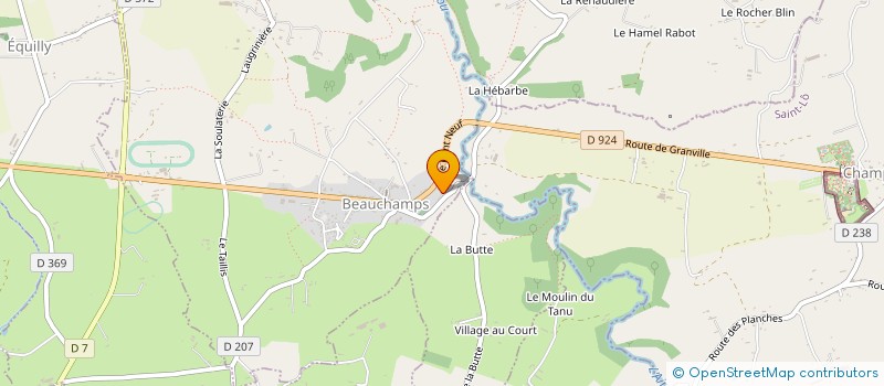 localisation de l'entreprise MONSIEUR FABRICE LEBALLAIS à LA HAYE-PESNEL