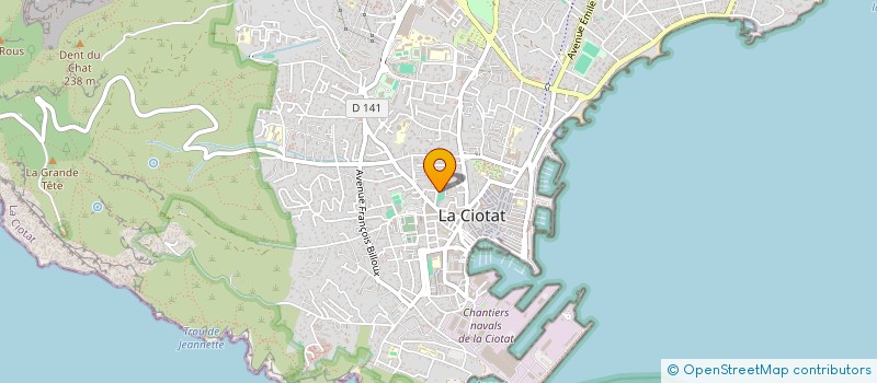 localisation de l'entreprise MONSIEUR FABRICE LEBLANC à LA CIOTAT