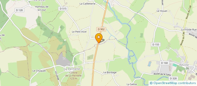 localisation de l'entreprise MONSIEUR FABRICE LEBLOND  ANNEVILLE-EN-SAIRE