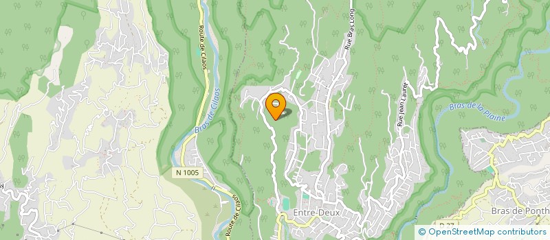 localisation de l'entreprise MONSIEUR FABRICE LEBON  ENTRE-DEUX