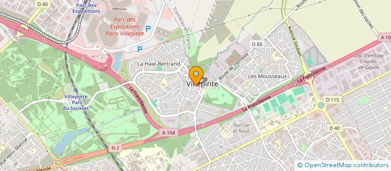 localisation de l'entreprise MONSIEUR FABRICE LECLERCQ  VILLEPINTE