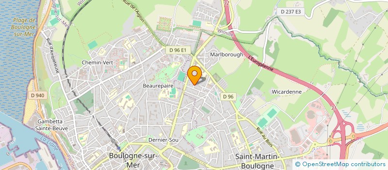 localisation de l'entreprise MONSIEUR FABRICE LECOUTRE à ST MARTIN BOULOGNE