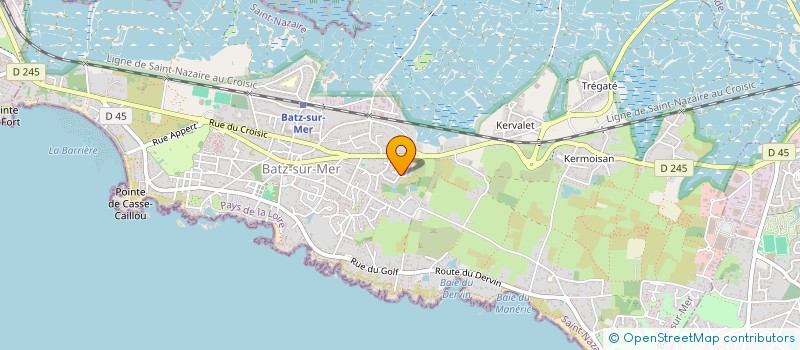 localisation de l'entreprise MONSIEUR FABRICE LECROART  BATZ-SUR-MER