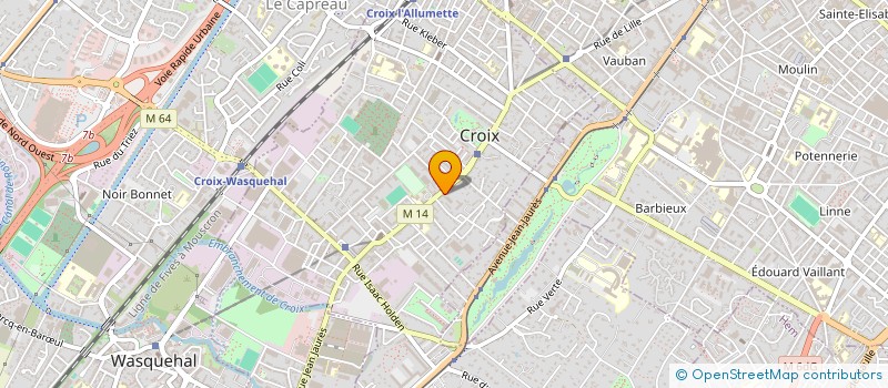 localisation de l'entreprise MONSIEUR FABRICE LEFEBVRE à CROIX