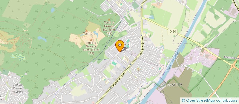 localisation de l'entreprise MONSIEUR FABRICE LEFEBVRE  BRUAY-SUR-L'ESCAUT