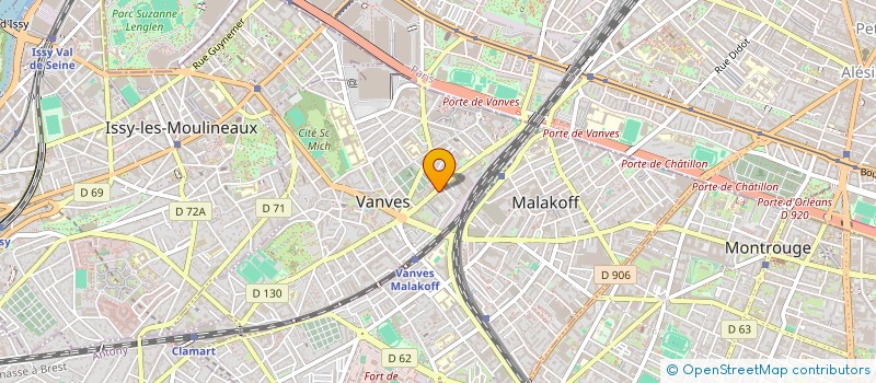 localisation de l'entreprise MONSIEUR FABRICE LEGUICHER à VANVES